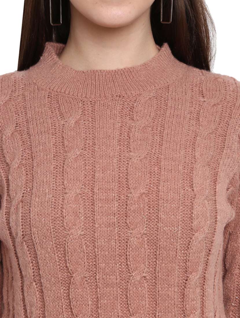 self design acrylic wool pullover - 19204932 -  Standard Image - 5