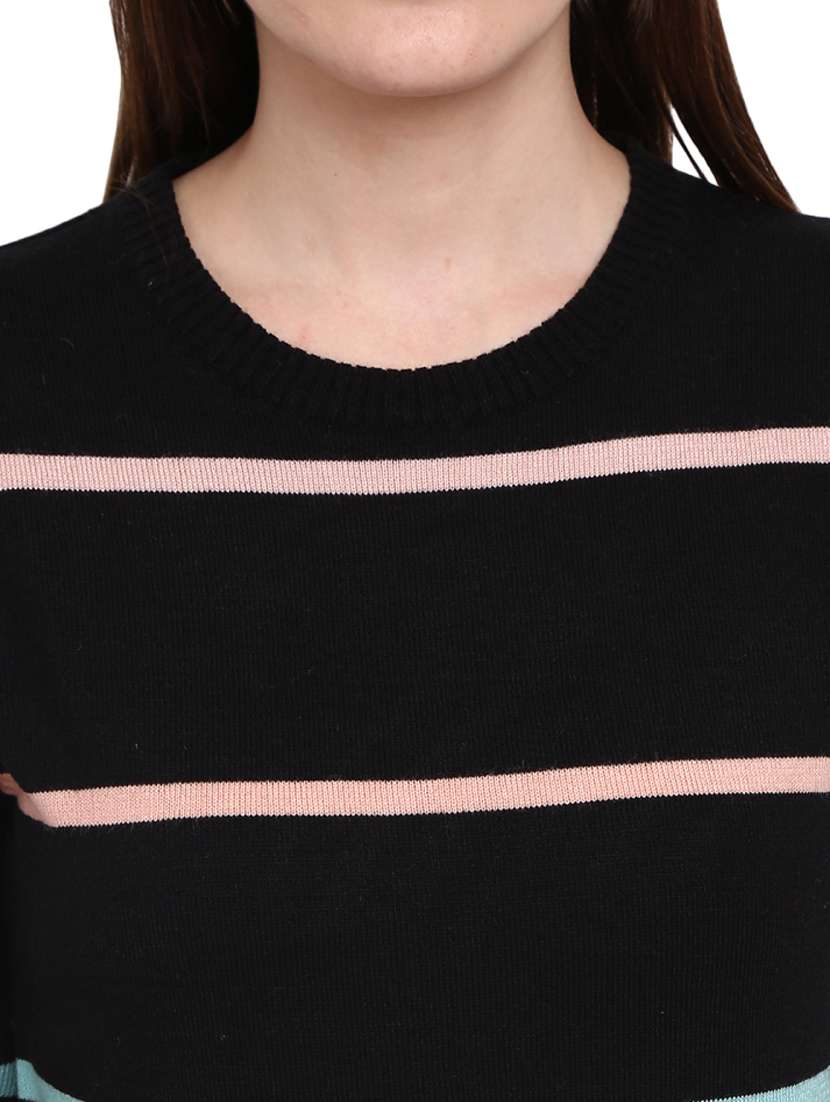 self design acrylic wool pullover - 19204938 -  Standard Image - 5