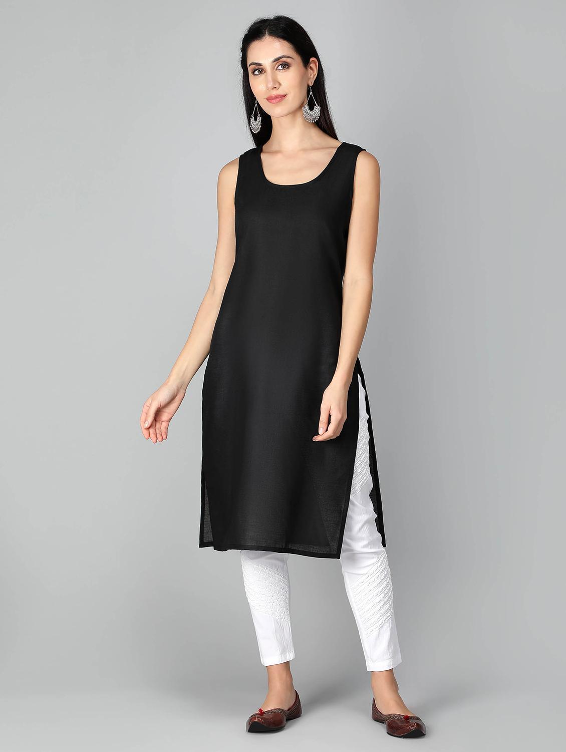 women's straight kurta - 19207401 - Standard Image - 3