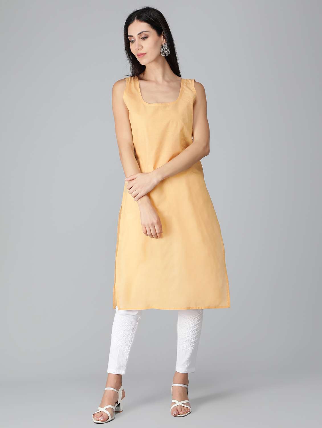 women's straight kurta - 19207406 -  Standard Image - 3