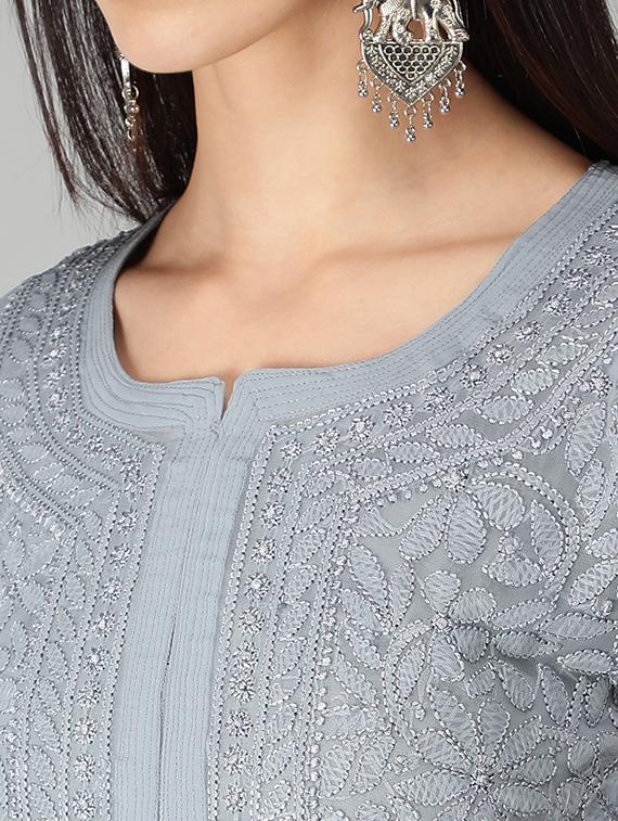 women's straight kurta - 19207407 - Standard Image - 5