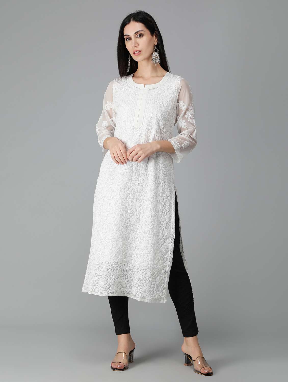 women's straight kurta - 19207409 - Zoom Image - 0