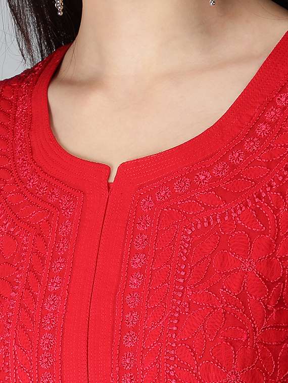 women's straight kurta - 19207410 - Standard Image - 5