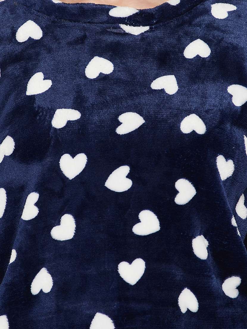 women blue printed nightsuit - 19207451 -  Standard Image - 3