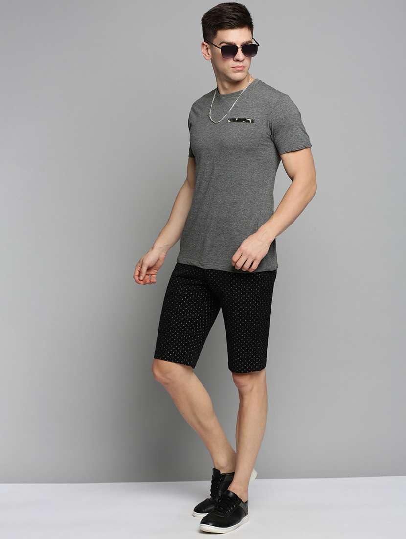 men black cotton short - 19207570 -  Standard Image - 3