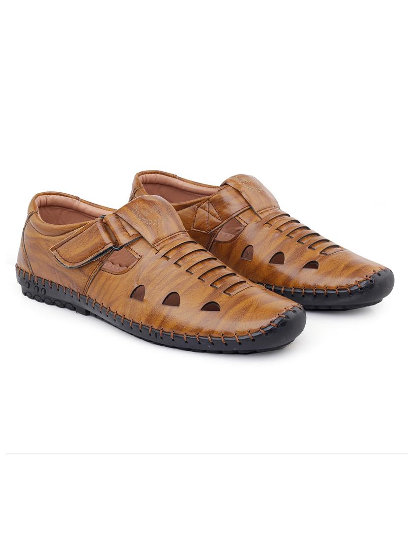 tan ethnic sandal - 19207583 - Zoom Image - 0