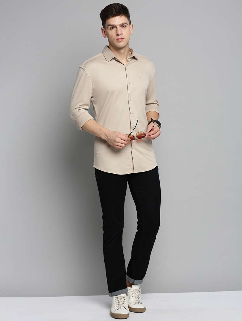 mens solid casual shirt - 19208091 -  Standard Image - 3