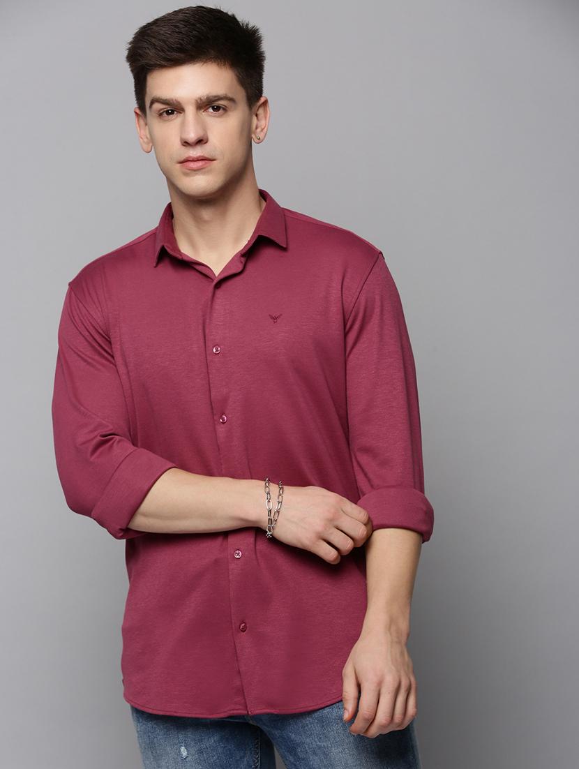 mens solid casual shirt - 19208106 - Zoom Image - 0