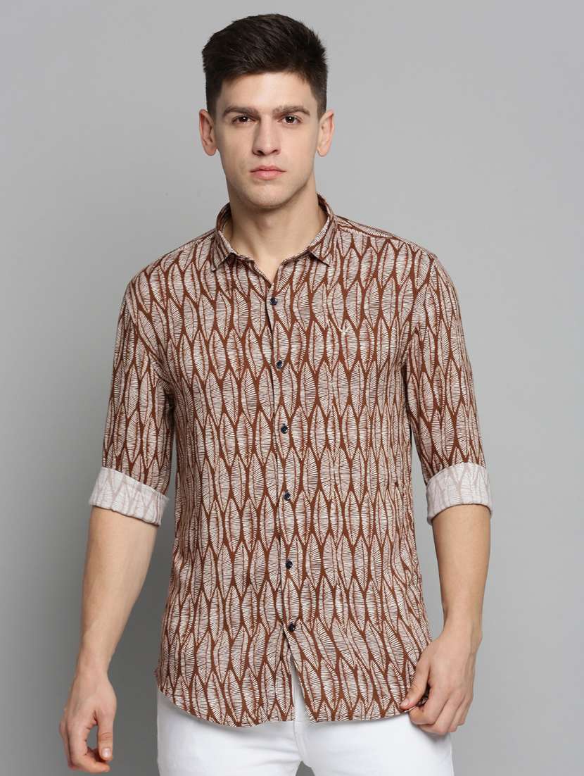 mens printed casual shirt - 19208129 -  Zoom Image - 0