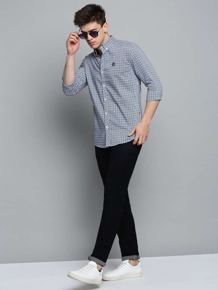 mens checks casual shirt - 19208146 -  Standard Image - 3