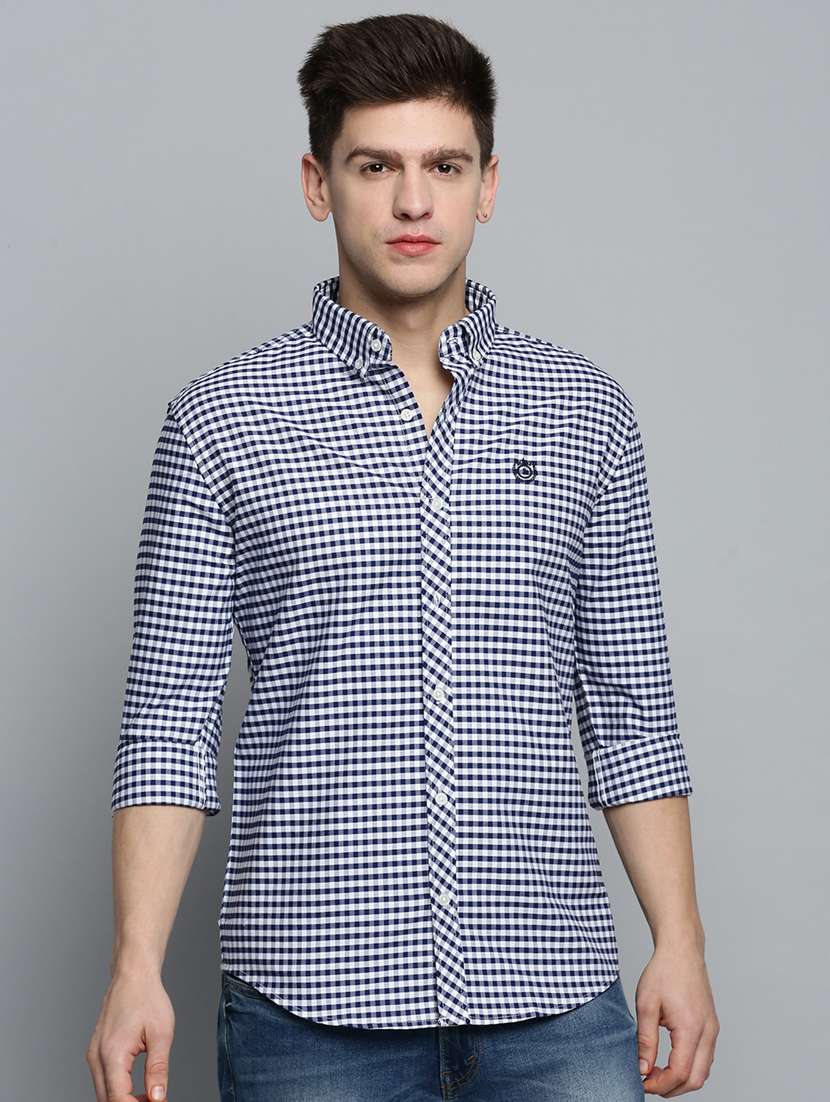 mens checks casual shirt