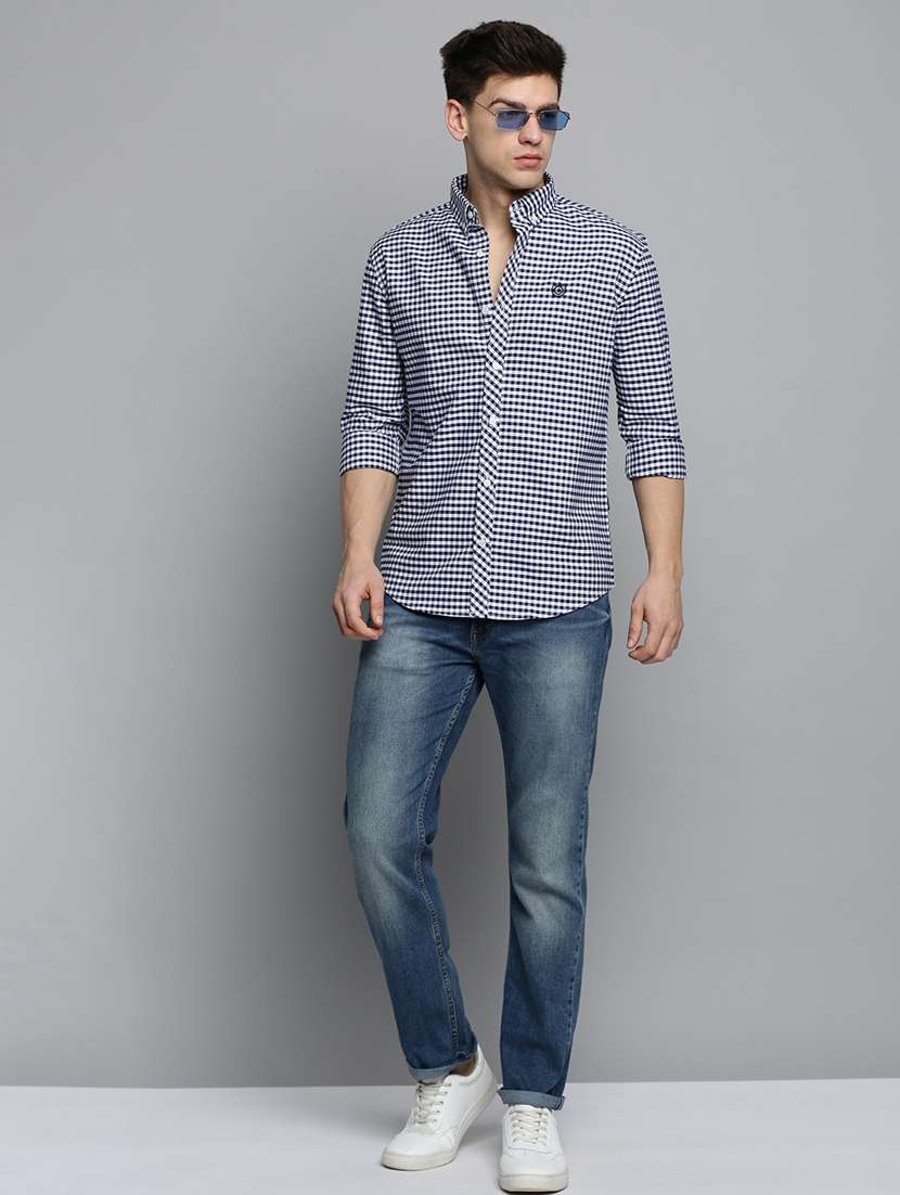 mens checks casual shirt - 19208150 -  Standard Image - 3