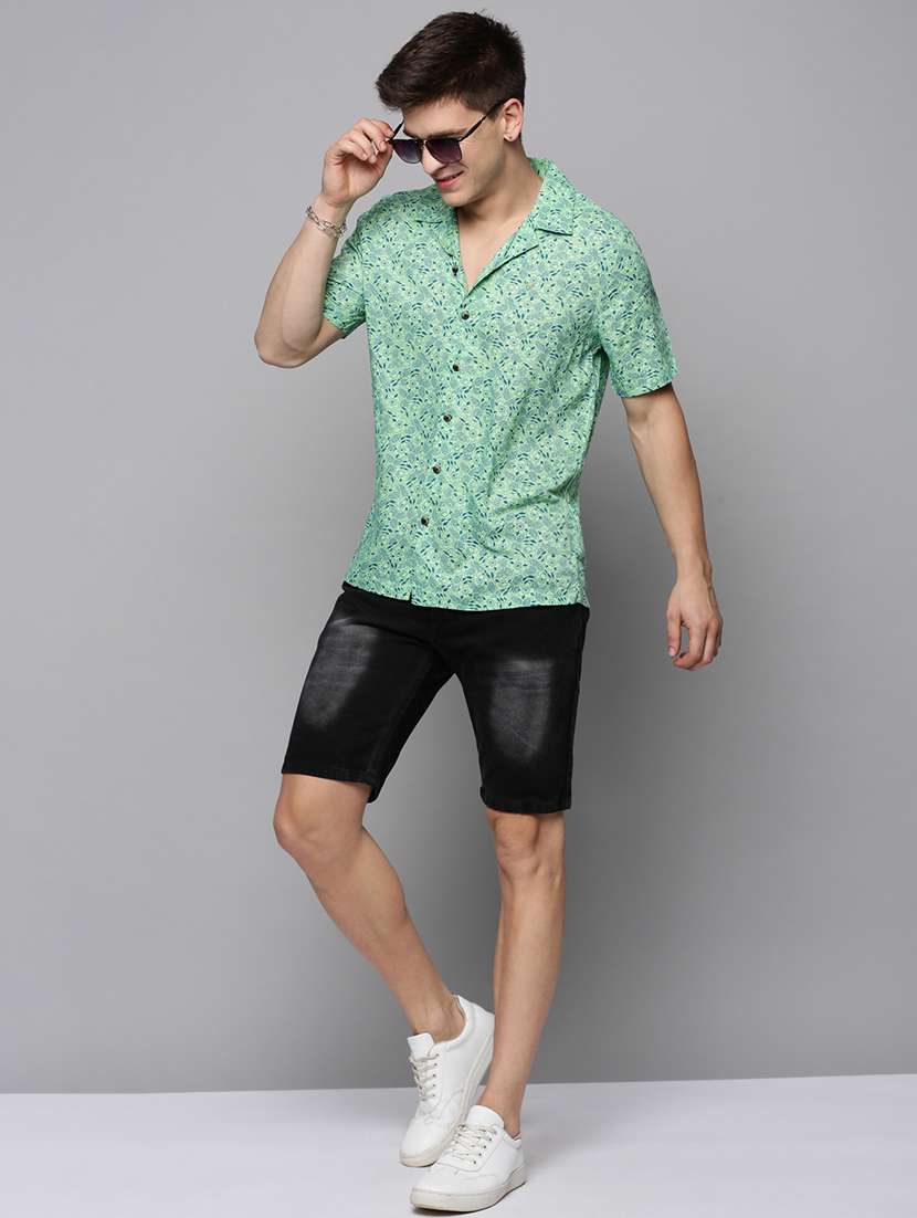 mens florals casual shirt - 19208188 -  Standard Image - 3