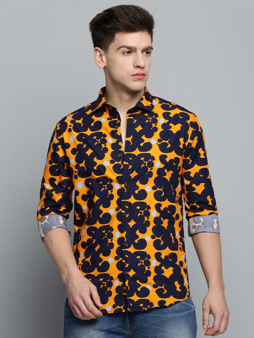 mens printed casual shirt - 19208262 - Zoom Image - 0