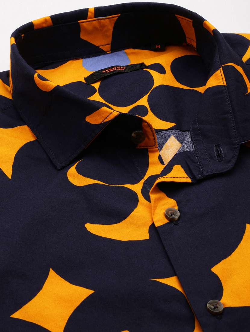 mens printed casual shirt - 19208263 - Standard Image - 5