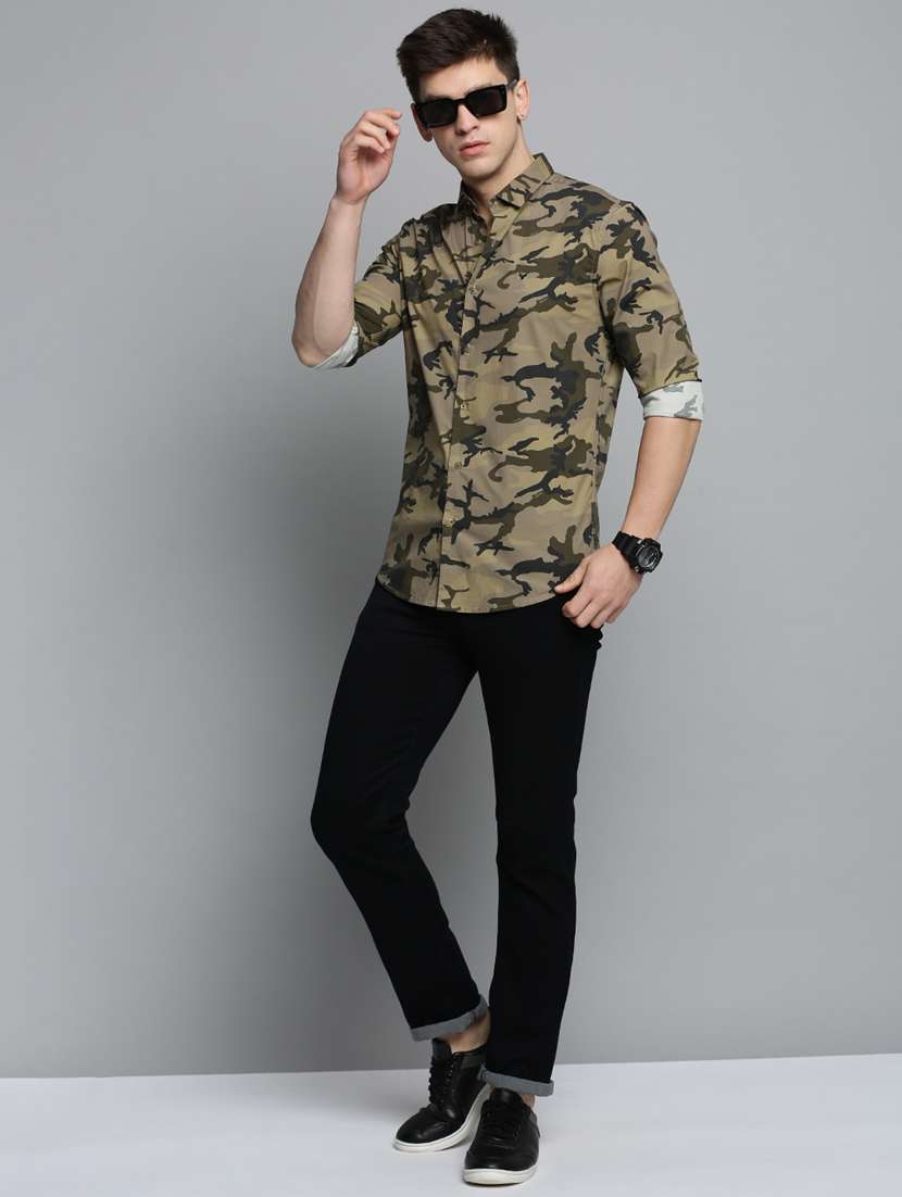 mens camouflage casual shirt - 19208276 -  Standard Image - 3
