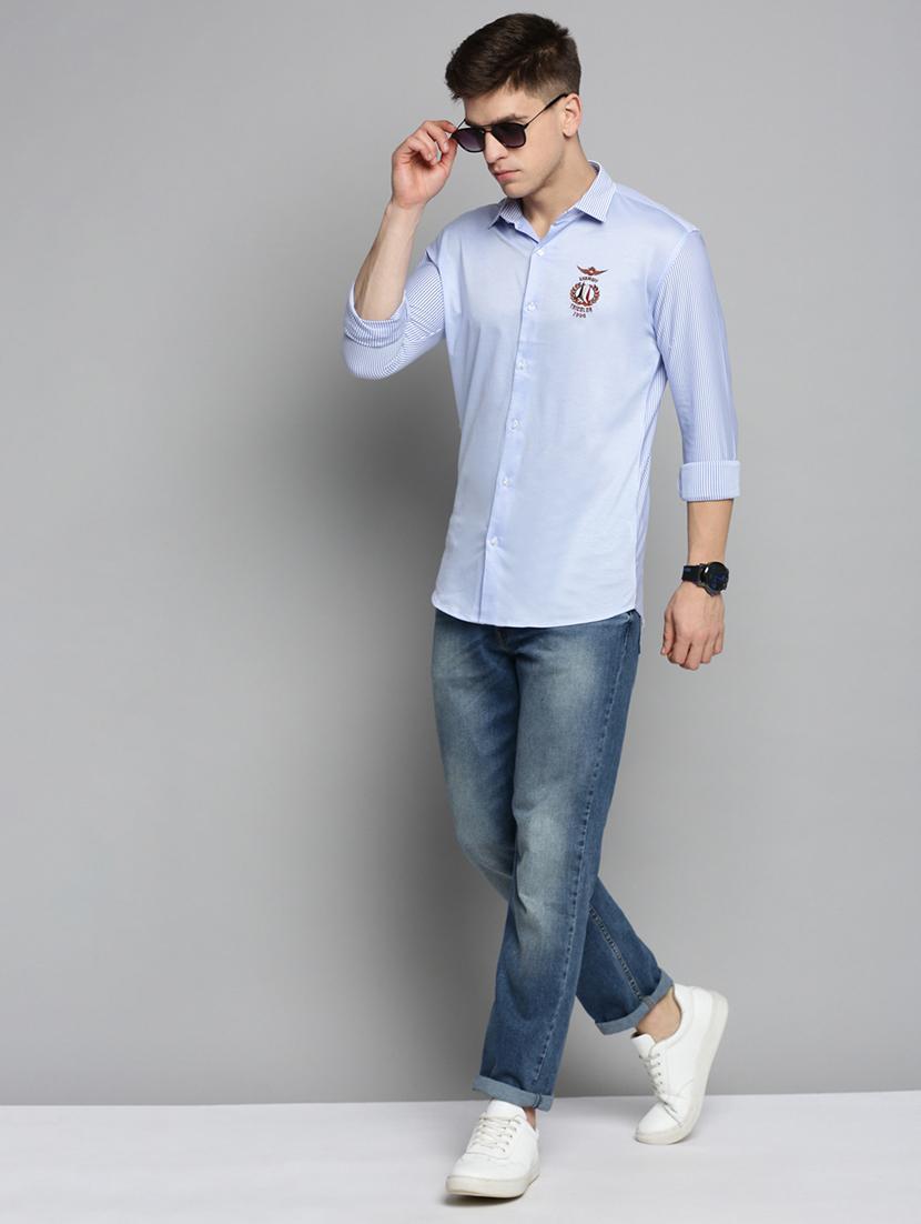 mens stripes casual shirt - 19208290 - Standard Image - 3