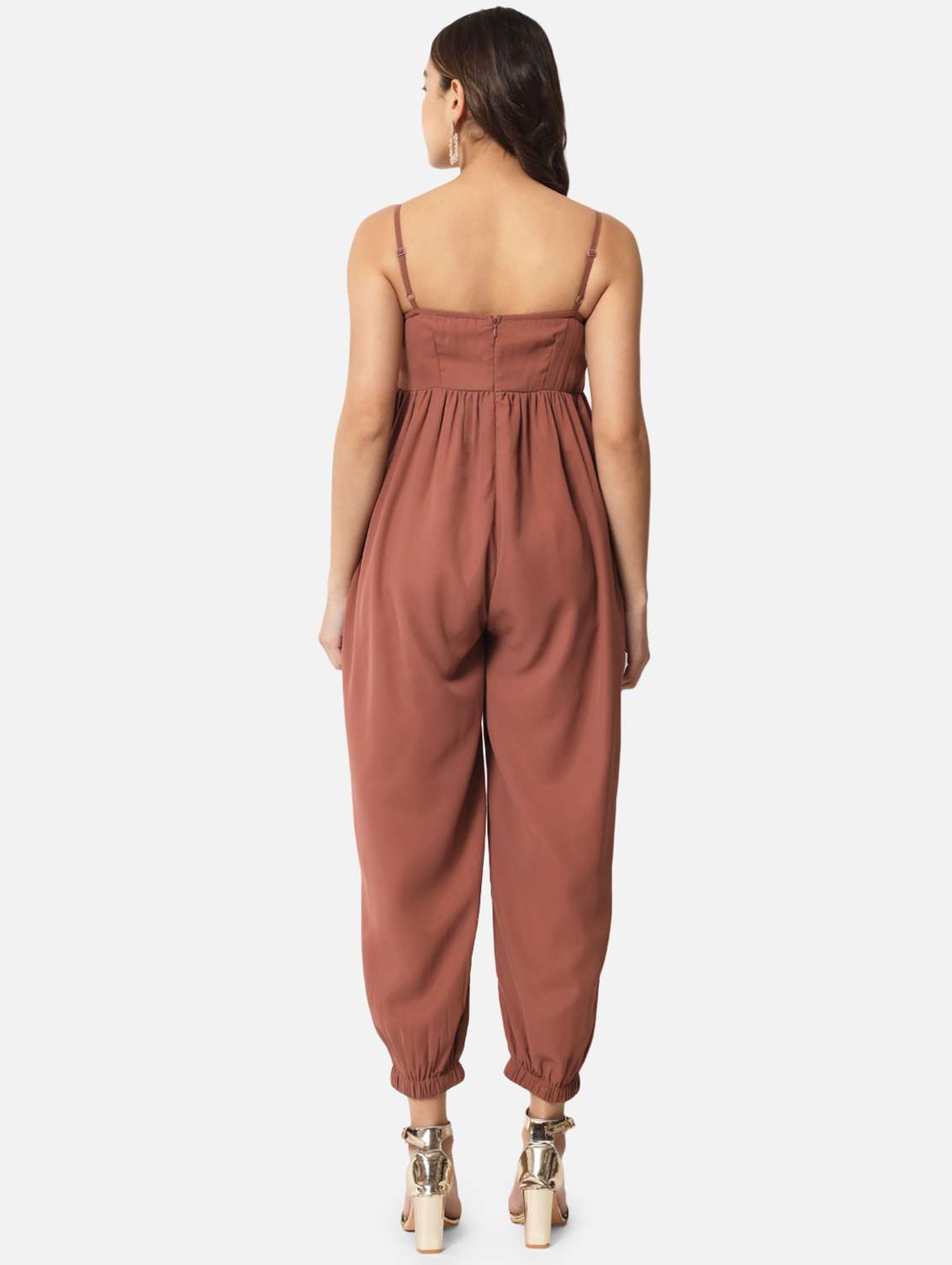 solids full leg jumpsuit - 19215131 -  Standard Image - 3