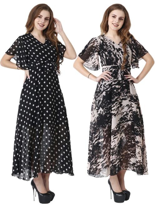 women's combo typography dress - 19215398 -  Standard Image - 0