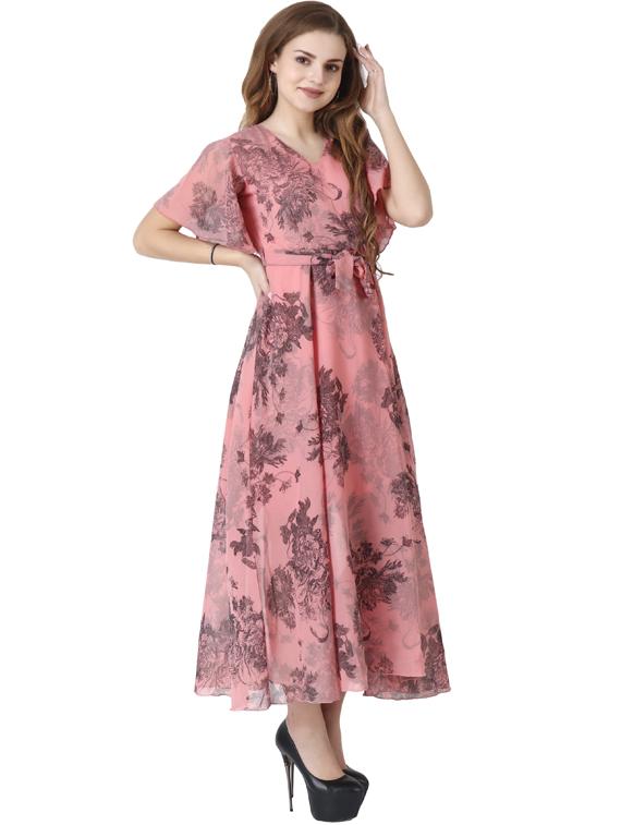 florals printed maxi dress - 19215401 - Standard Image - 3