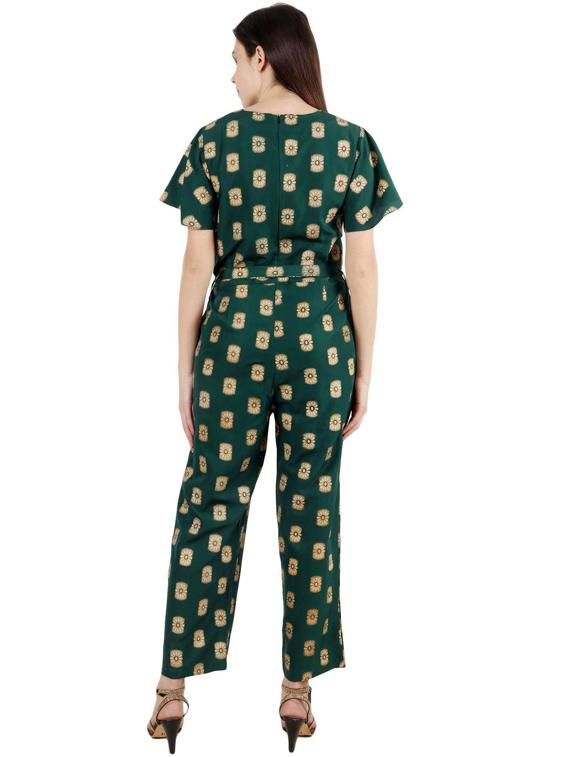 florals printed full leg jumpsuit - 19215422 - Standard Image - 3
