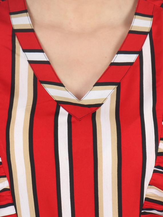 stripes full leg jumpsuit - 19215431 - Standard Image - 3