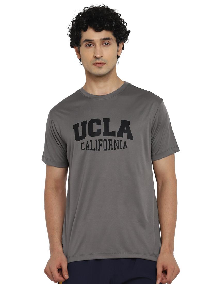 round neck chest-printed t-shirt - 19219276 - Zoom Image - 0