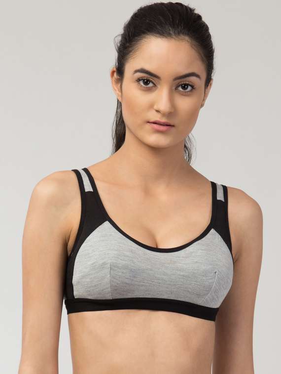 multi coloured solid sports bra