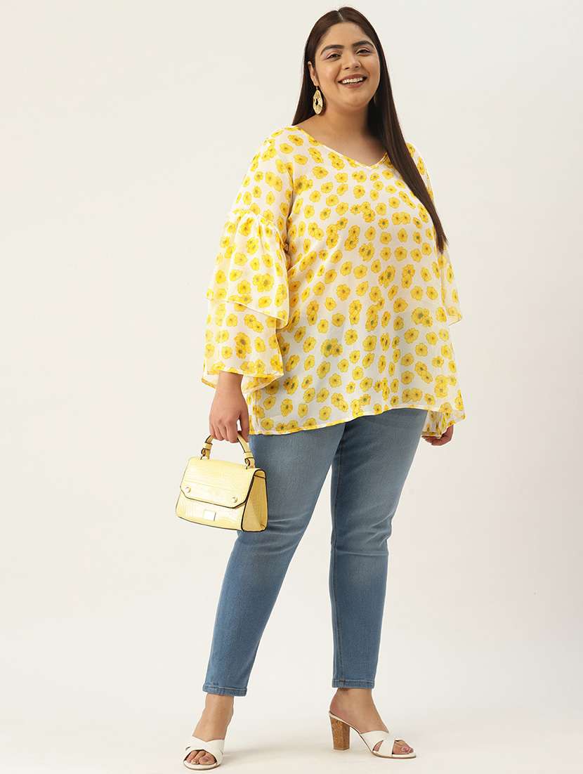 women's straight v neck top - 19220847 -  Standard Image - 3