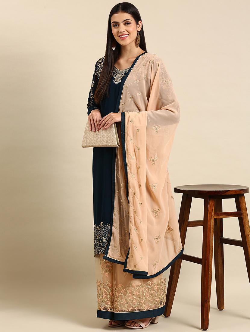 embroidered unstitched suit set - 19220929 - Zoom Image - 0