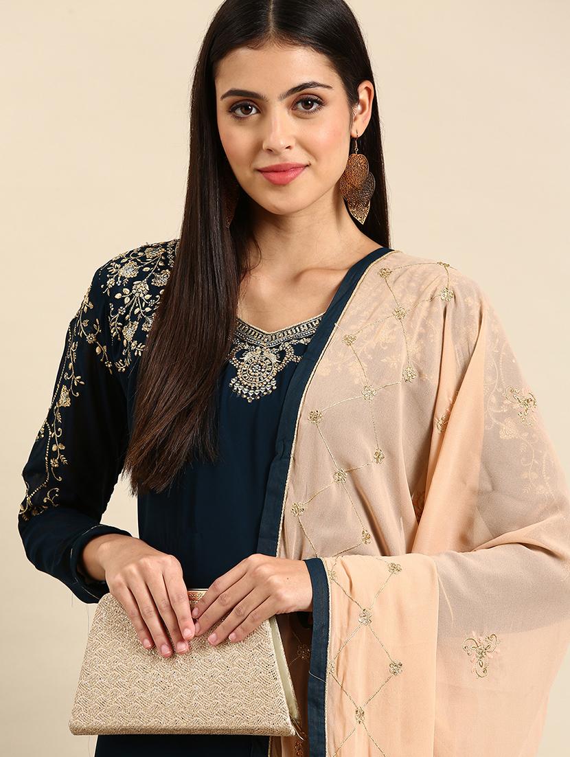 embroidered unstitched suit set - 19220929 - Standard Image - 3
