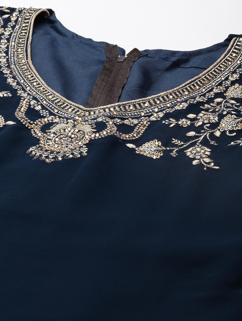 embroidered unstitched suit set - 19220929 - Standard Image - 5
