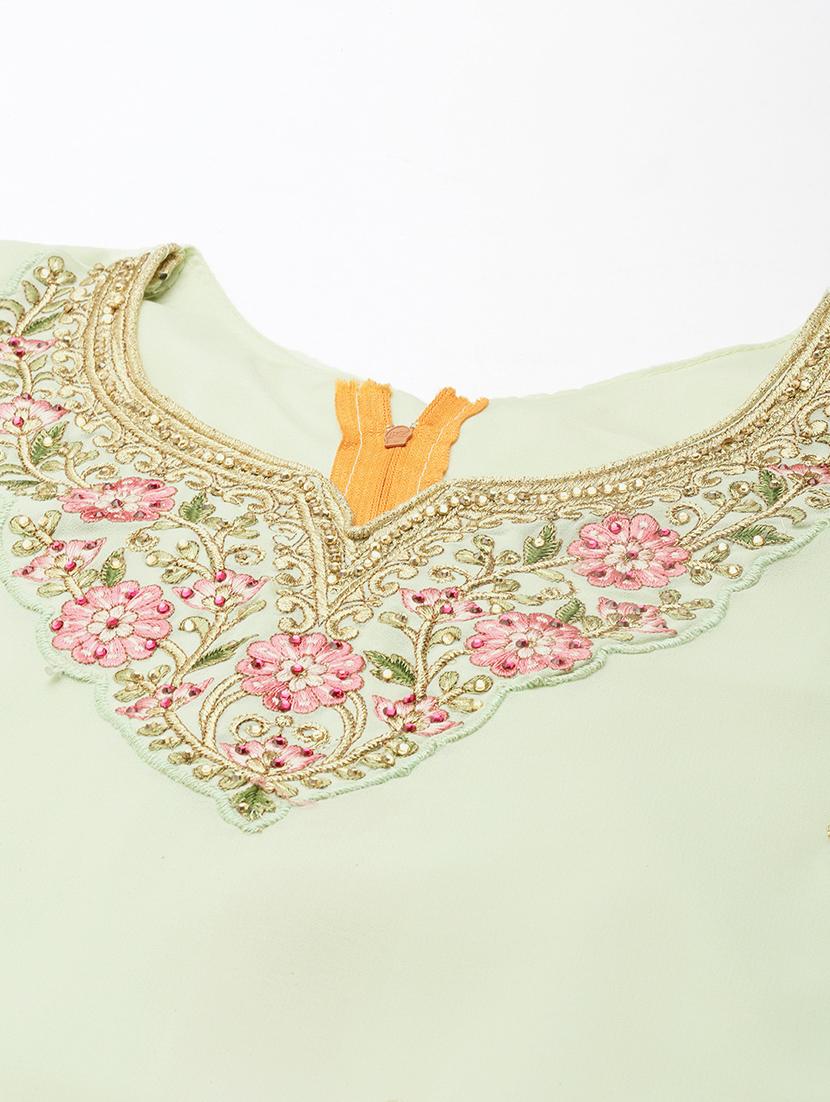embroidered unstitched suit set - 19220939 - Standard Image - 5