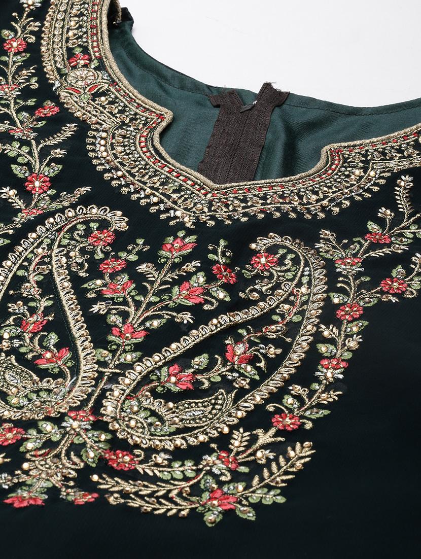 embroidered unstitched suit set - 19220945 - Standard Image - 5