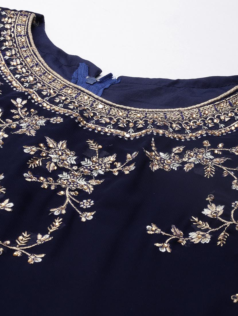 embroidered unstitched suit set - 19220956 - Standard Image - 5