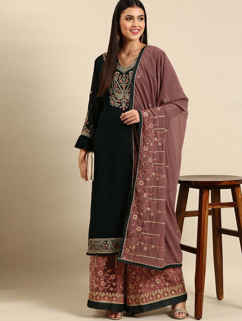 embroidered unstitched suit set - 19220980 - Zoom Image - 0