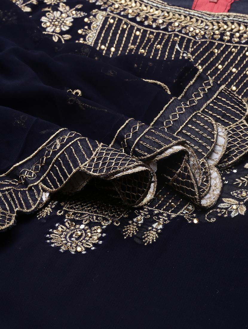 embroidered unstitched suit set - 19220984 - Standard Image - 5