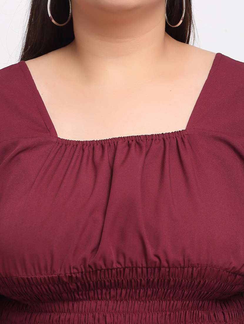 women's tiered dress solid dress - 19221270 -  Standard Image - 3