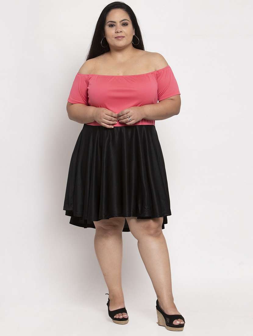 women's fit & flare color block dress - 19221290 -  Zoom Image - 0
