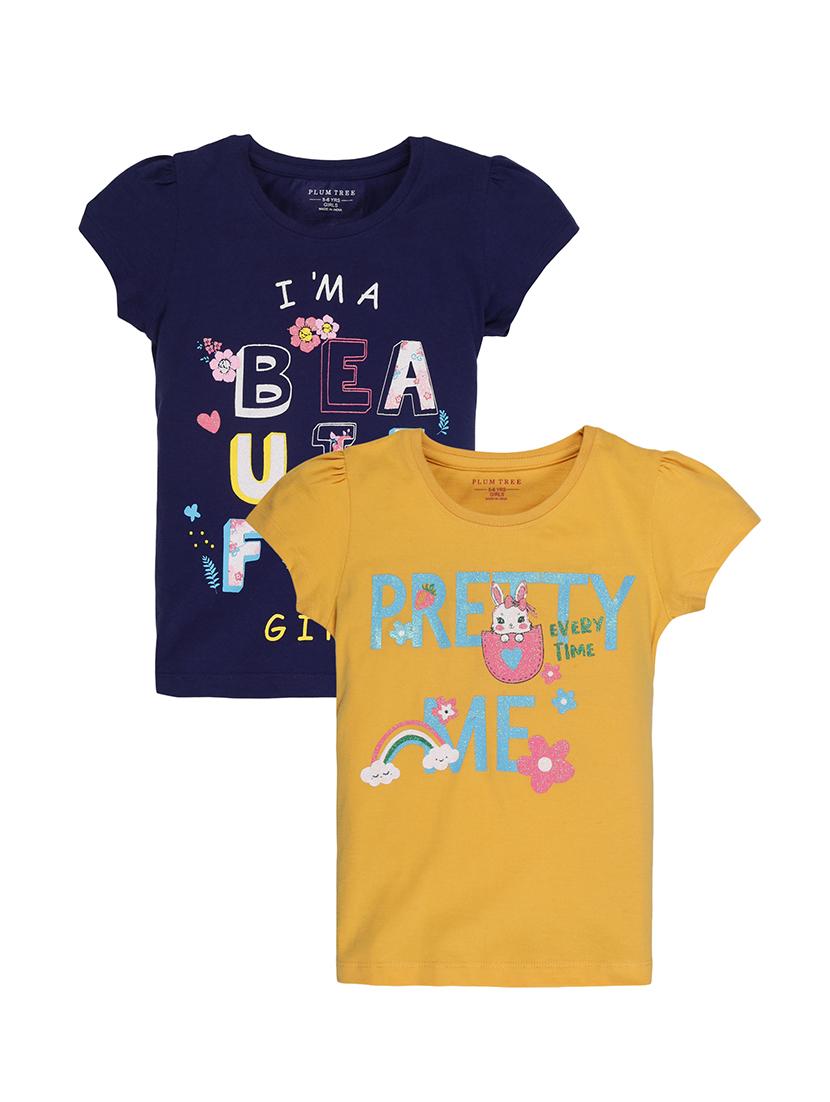 pack of 2 multi color regular tee - 19223549 - Zoom Image - 0