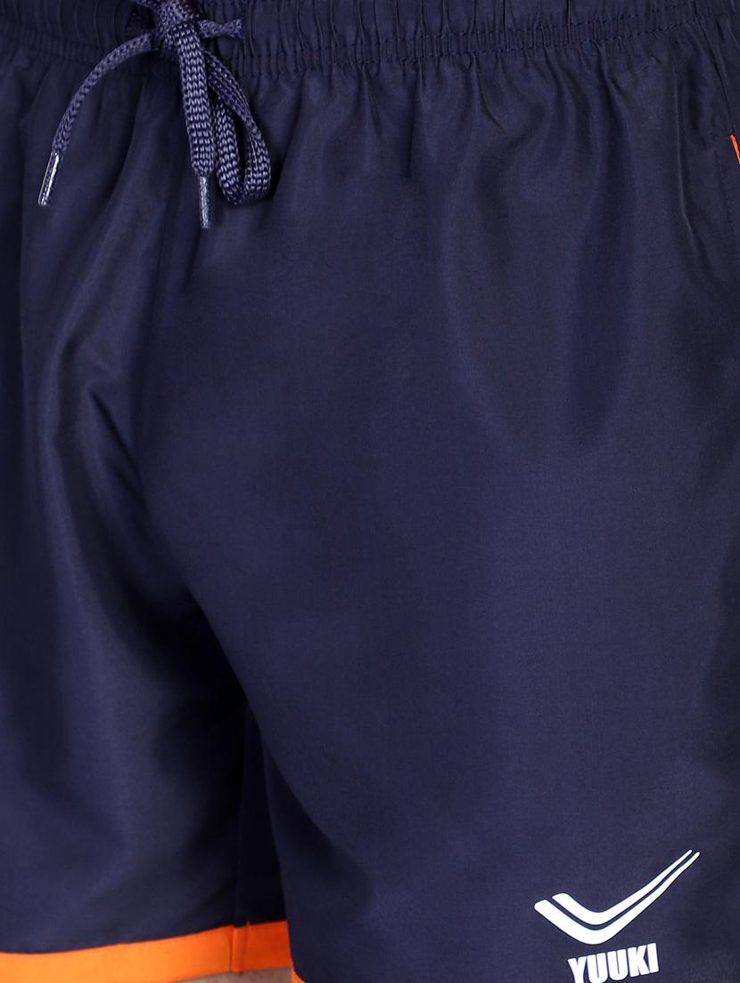 blue mid rise solid short - 19223715 - Standard Image - 5