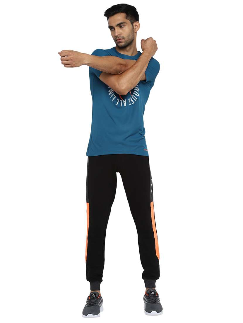 men black color block mid rise jogger - 19223800 -  Standard Image - 3