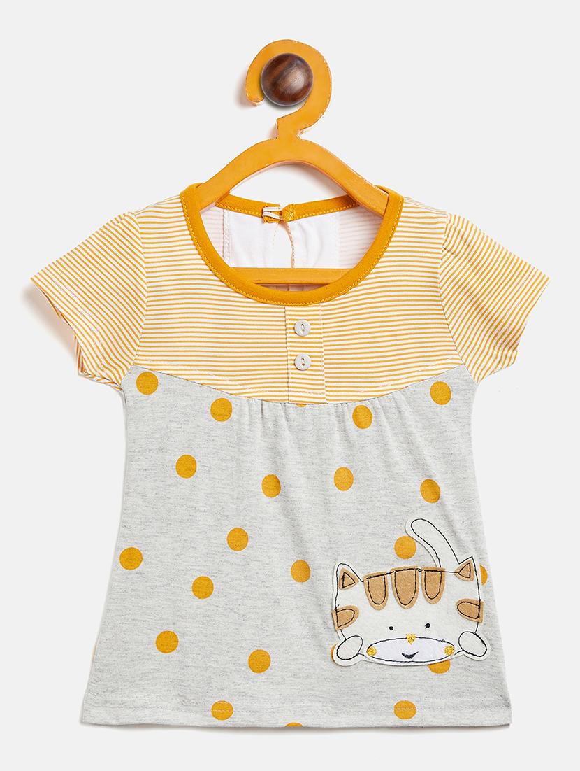 girls round neck printed frock - 19224092 - Zoom Image - 0