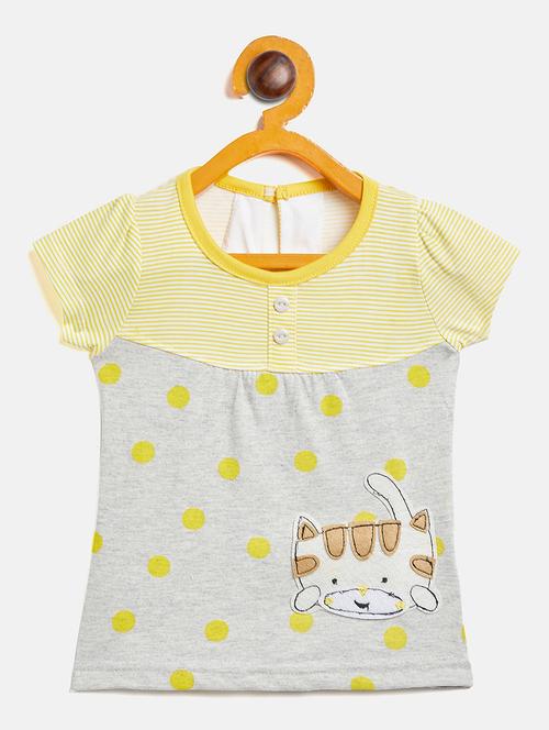 girls round neck printed frock - 19224096 - Standard Image - 0