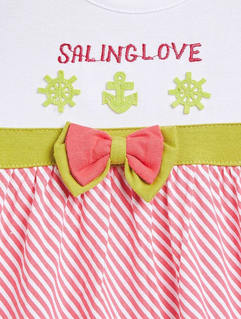 girls round neck printed frock - 19224178 -  Standard Image - 3