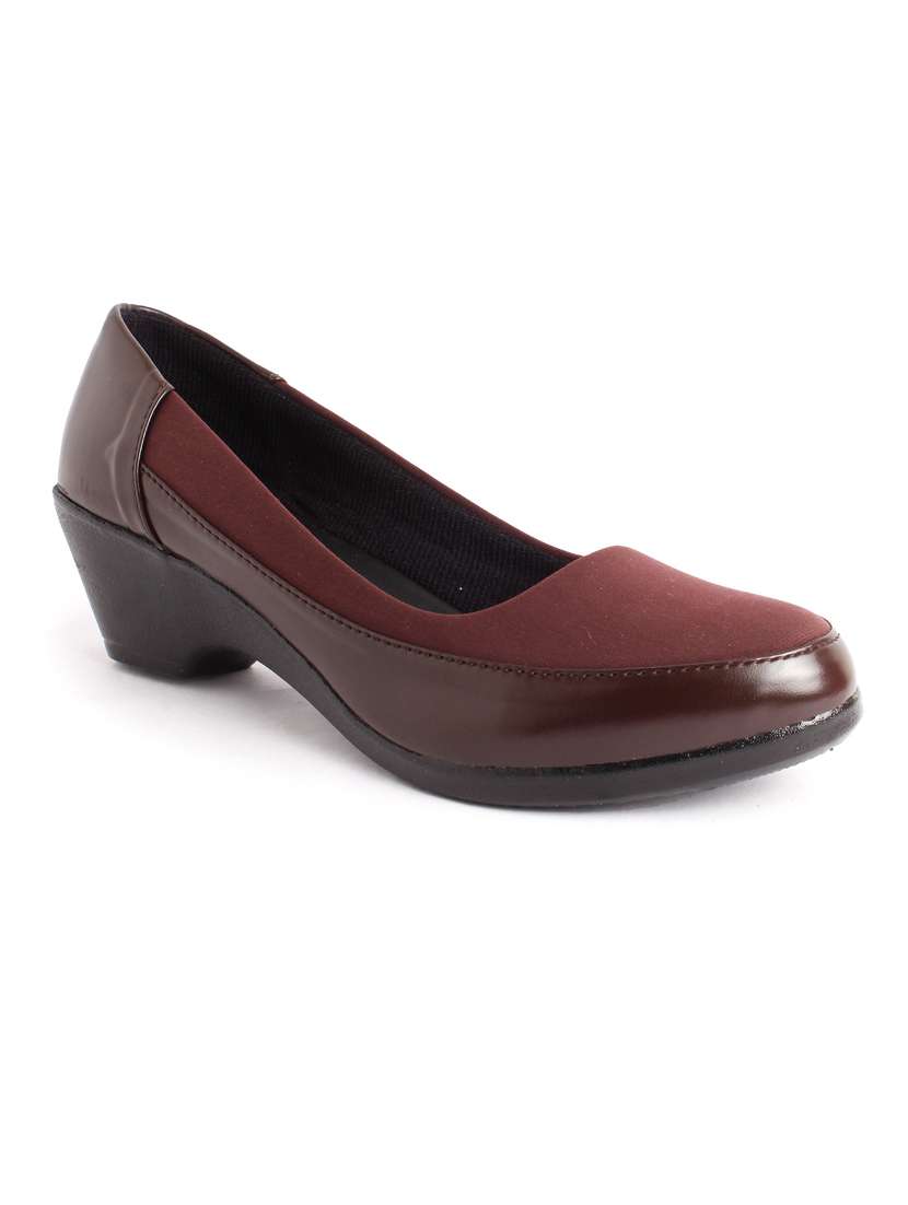 Buy online Brown Solid Ballerina from flats for Women by Xe Looks