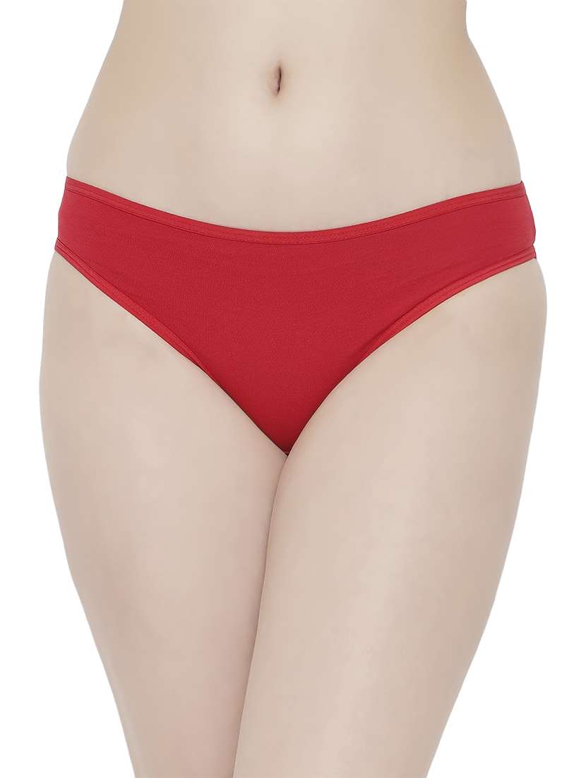 red solid bikini panty - 19224825 -  Zoom Image - 0