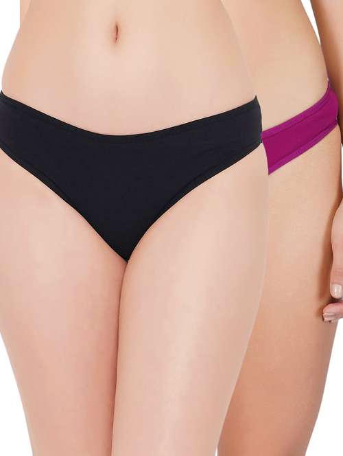 multi colored solid panty combo - 19224831 -  Standard Image - 0