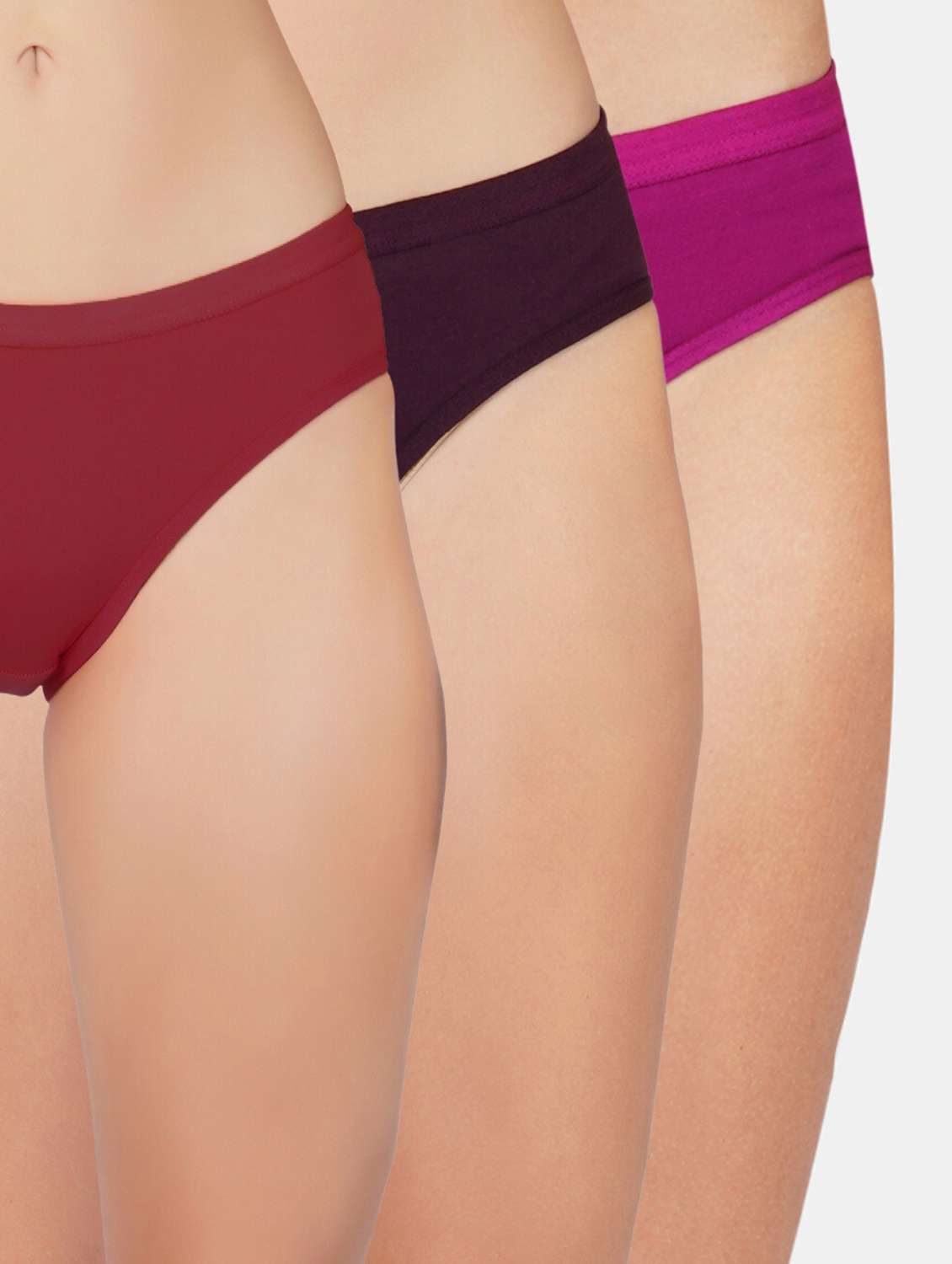 Pack Of 3 Solid Regular Pantys