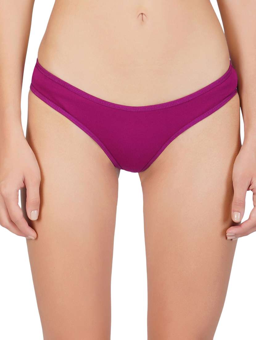 multi colored solid panty combo - 19224958 -  Standard Image - 3